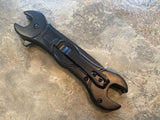 The Busted Knuckle Garage Black Wrench-Style Spring Assisted Folding Knife with a Bottle Opener (Copy) - Frontier Blades