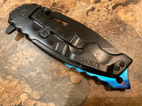 USMC Marines Spring Assisted Folding Knife - Frontier Blades