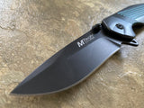 MTech USA Blue and Silver Spring Assisted Cool Pocket Knife