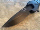 The Busted Knuckle Garage Black Wrench-Style Spring Assisted Folding Knife with a Bottle Opener (Copy) - Frontier Blades