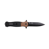 USMC M-3011G10 Spring Assisted Knife – Tan & Black G10 Handle with Black Spear Point Blade (Officially Licensed)