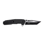 USMC M-A3007BK Spring Assisted Knife – Black Molded Nylon Handle with Serrated Tanto Blade (Officially Licensed)
