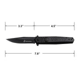 MTech USA USMC "The Few The Proud" Black Spear Point Spring Assisted Folding Knife