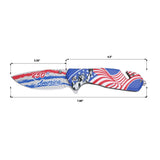 MTech USA 250th Anniversary "Statue of Liberty" Rescue Folding Pocket Knife