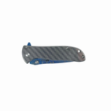 MTech USA Blue Damascus Etched Spring Assisted Knife