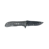 MTech USA MT-A2078GY Spring Assisted Knife – Grey Laser Etched Damascus Wave Blade & Carbon Fiber Look Handle