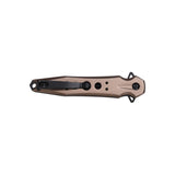 Tac-Force TF-2011BZ Spring Assisted Knife – Tactical Bronze Aluminum Handle with Black G10 Inlay & Black Finish Spear Point Blade