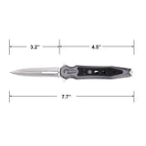 Tac-Force Grey Handle & Spear Point Blade Spring Assisted Knife