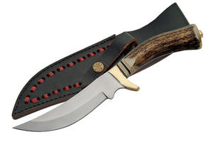 10" Steel Stag Mountain Hunter Knife w/ Sheath (SS-7005) - Frontier Blades