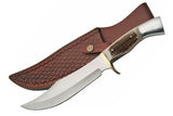 13.5" Iron Cougar II Stainless Steel Hunting Knife (SS-3320) - Frontier Blades