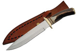 13" Steel Stag Frontiersman Hunter Fixed Blade Knife (SS-7006) - Frontier Blades