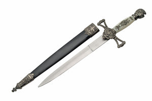 14" Medieval Historical Authentic Replica Knights Dagger W/ Scabbard (211353-BI)