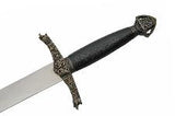 15.5" Antique Brass Authentic Medieval Lancelot Dagger's Handle (210633)