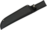 15" Black D-Guard Handle Hunting Fixed Blade Bowie Knife's Nylon Sheath (211514-DG)