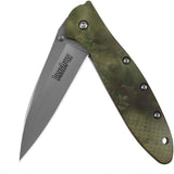 7.0" Assisted Kershaw Leek Tactical Camo Pocket Knife 1660CAMO - Frontier Blades