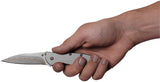 7.0" Spring Assisted Kershaw Leek Tactical Silver Pocket Knife 1660CB - Frontier Blades