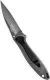 7.0" Assisted Kershaw Leek Tactical Blackwash Pocket Knife 1660BLKW - Frontier Blades