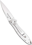 7.0" Spring Assisted Kershaw Leek Tactical Silver Pocket Knife 1660 - Frontier Blades