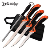 14.5"  Elk Ridge Full Tang Hunting & Skinning Knife Set ER-200-05M - Frontier Blades