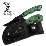 7.0" Elk Ridge Outdoor Hunting Skinning Pocket Knife Set ER-300CA - Frontier Blades