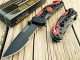 7.75" Tac Force Spring Assisted Fire Fighter Rescue Pocket Knife TF-723FD
