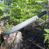 21" Jungle Master Full Tang Fixed Blade Black Machete (JM-021)