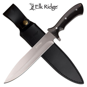 14" Elk Ridge Outdoor Full Tang Hunting Survival Knife ER-200-25BK - Frontier Blades