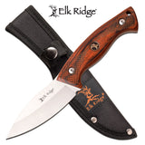 8"  Elk Ridge Outdoor Full Tang Hunting Survival Knife ER-200-22BR - Frontier Blades