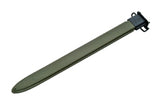 20" M1905 WWII Extra Long Military Fixed Blade Knife's Hard Green Military Sheath (926826-BI)