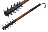 29" Wicked Medieval Leather Wrapped Spiked Mace Weapon For Sale (200612)