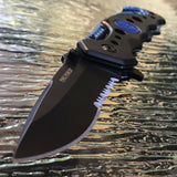 7.75" Tac Force Spring Assisted Police Rescue Pocket Knife TF-723BL