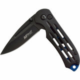 Knife Mtech Premium 2.6" Black Blade Ball Bearing Pivot Tactical
