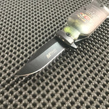 MTech Bar Collection Pocket Knife Malt Bottle Design Spring Assisted Knife