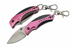 4.75" Rite Edge Pink Camping Hunting Folding Knife For Sale