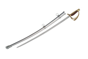 40" 1840 Civil War Wood Handle Cavalry Trooper Sword W/ Metal Scabbard (902931-WD)