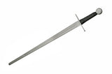 40" Medieval Cross Historical Silver Black Battle Ready Sword (901140-BI)