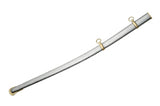 41" Civil War Army Staff Officer Sword Replica With Metallic Silver Sheath For Sale (910956)