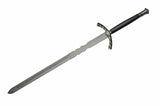 45" Black & Metal Medieval Rubberized Handle Two Handed Greatsword For Sale (990007)