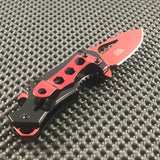 MTech USA Small Red Blade Tactical Pocket Knife with bottle opener Small Knife