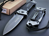 7.75" Military G10 Heavy Duty Assisted Tactical Rescue Pocket Knife - Frontier Blades