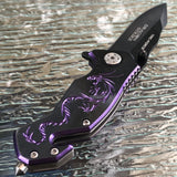 Tac Force Mini Purple Dragon Strike Assisted Fantasy Pocket Knife Sale - Frontier Blades