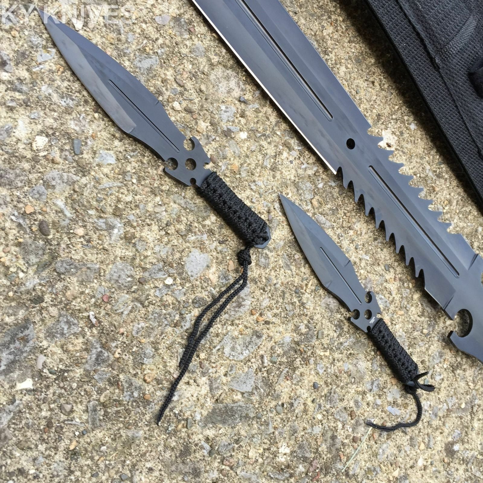Dark Assassin Knuckle Knife - Thin Combat Chakra Blades - Ninja