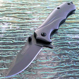 6.5" Tac Force Speedster Model Tactical Titanium Gray Pocket Knife - Frontier Blades