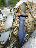 12" Survivor Military Bowie Fixed Blade Hunting Survival Knife HK-6001 - Frontier Blades