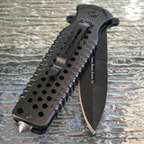 8.5" Tac Force Gray Spring Assisted Tactical Stiletto Pocket Knife - Frontier Blades