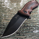 7.75" Elk Ridge Wood Assisted Open Camping Knife (ER-A002PW) - Frontier Blades