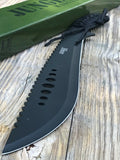 21" Tac Force Jungle Master Survival Hunting Military Machete Knife - Frontier Blades