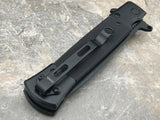 8.75" Tac Force Black G10 Tactical Stiletto Pocket Knife - Frontier Blades
