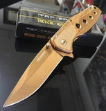 7" Tac Force Rose Gold Folding Pocket Knife (TF-926RG) - Frontier Blades