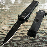 7" Tac Force Tactical Mini Milano Assisted Stiletto Pocket Knife - Frontier Blades